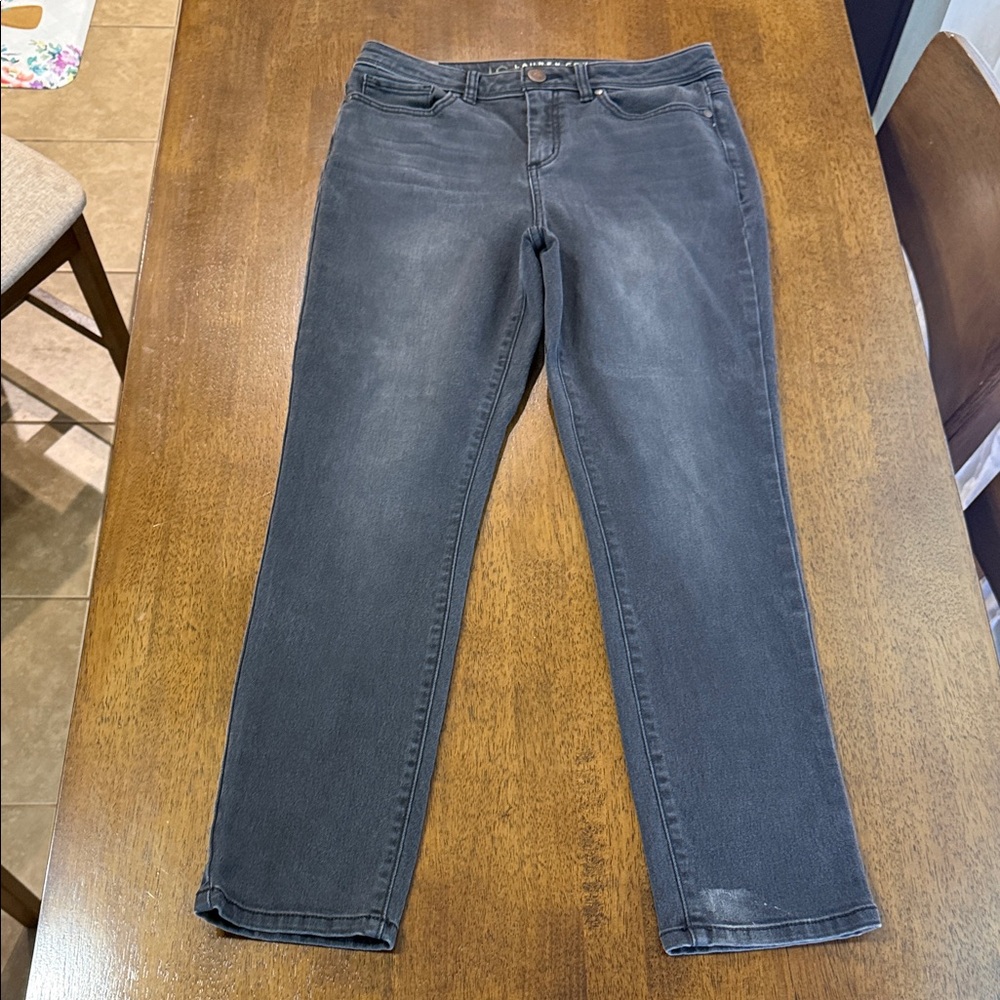 LC Lauren Conrad Charcoal Straight Leg Jeans